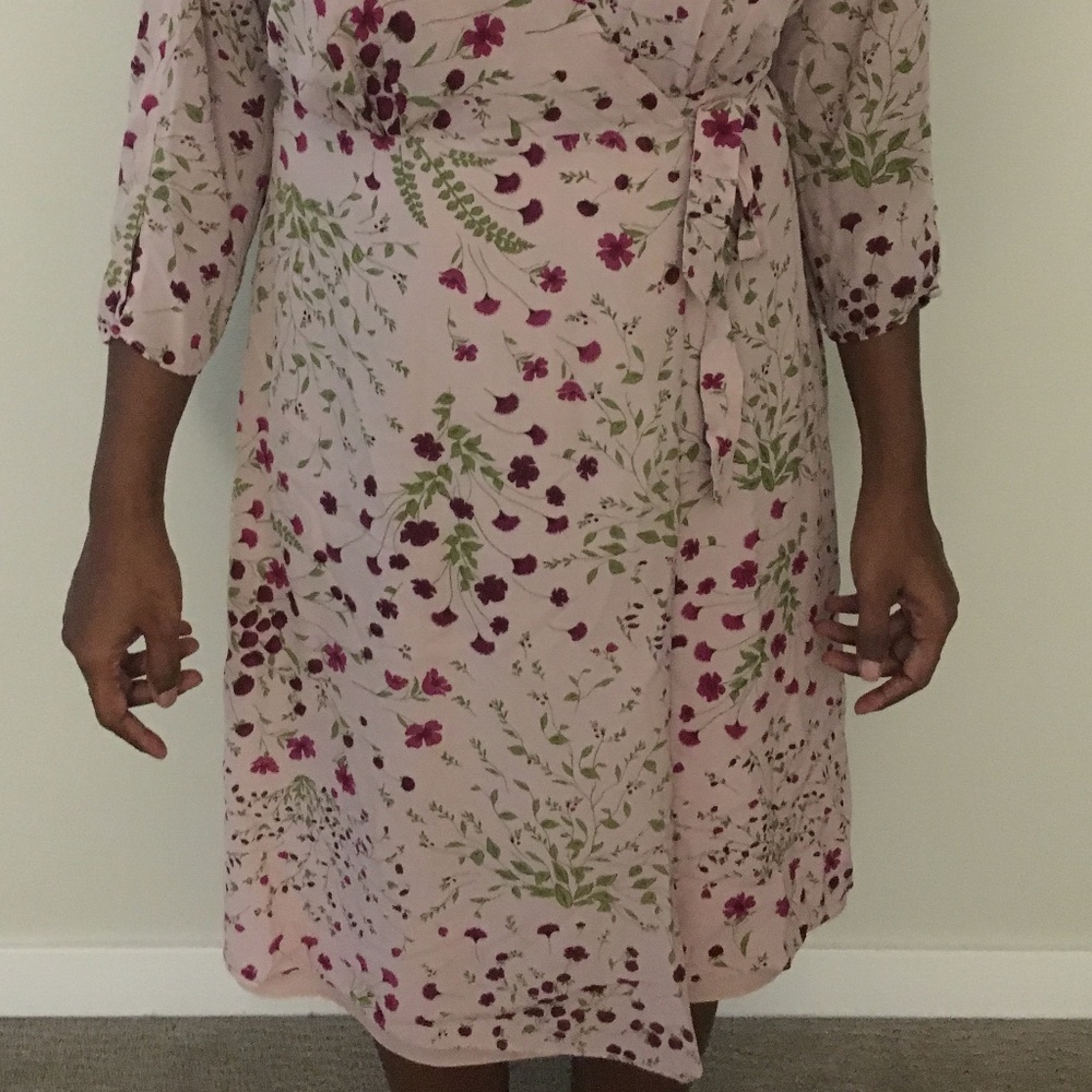 Joie floral wrap Dress - Picture 3 of 5
